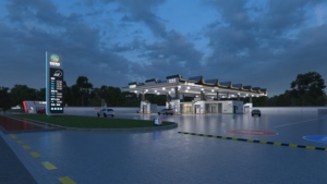 Abri de protection en acier à faible coût, design moderne, logo personnalisé Censtar, pour <span class=keywords><strong>distributeur</strong></span> de carburant à une station-service - Product Image 4