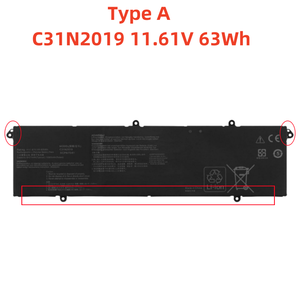 ส่งตรงจากผู้ผลิตแบตเตอรี่ C31N2019สำหรับ Asus KM3500QA K3400P 11.61V 63Wh ZERO-cycle Smart-Chip แบบรวมพร้อมส่ง - Product Image 2