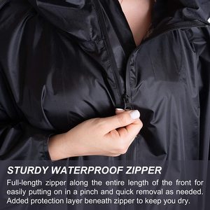 Rain Ponchos | Adjustable Hood | Waterproof Ripstop <strong>Nylon</strong> | Great for Hunting, Fishing &amp; Camping - Product Image 5
