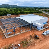 Bâtiment d'atelier en acier sur mesure, structure métallique, ateliers, usines, entrepôt en acier avec certificat CE