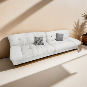 Canapé nuage moderne minimaliste en tissu, amovible et lavable, forme semi-circulaire, meubles de salon - Product Image 1
