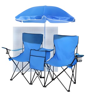 Silla Plegable <span class=keywords><strong>de</strong></span> Hierro Ligera y Portátil para 2 Personas, con Toldo Grande Moderno, <span class=keywords><strong>de</strong></span> Alta Calidad, para Parques, Escuelas y Muebles <span class=keywords><strong>de</strong></span> Exterior - Product Image 2