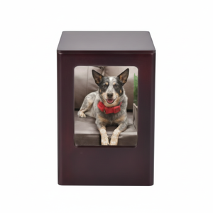 Cadre photo pour animaux de compagnie urnes de crémation en bois pour cendres urnes en gros pour les cendres de chat et de chien urnes faites à la main - Product Image 1