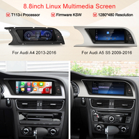 STWEI Pantalla Táctil HD de 12.8'' 2400*900 con Carplay, Reproductor Multimedia para Auto con Auto Link, Estéreo para Audi A4 B8 A5 S5 2009-2016 MMI 2G 3G