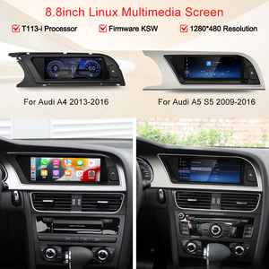 STWEI Pantalla Táctil HD de 12.8'' 2400*900 con Carplay, Reproductor Multimedia para Auto con Auto Link, Estéreo para <span class=keywords><strong>Audi</strong></span> <span class=keywords><strong>A4</strong></span> <span class=keywords><strong>B8</strong></span> A5 S5 2009-2016 <span class=keywords><strong>MMI</strong></span> 2G 3G - Product Image 3