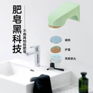 Wall Mounted Soap Dish Plastic Self Drain Minimalist Design For Bathroom Green Pink Gray Blue White - Product Image 2