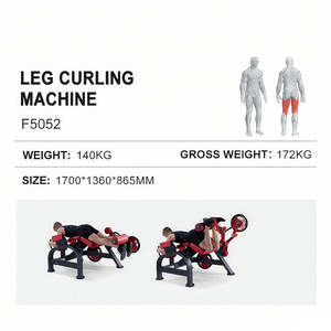 Machine à flexions de jambes spécialisée conçue pour renforcer les muscles ischio-jambiers et fessiers, produit de qualité professionnelle - Product Image 5