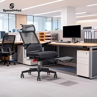 Chaises de bureau modernes SpaceUnited pour salle de réunion, chaises de bureau en maille, sièges pour zone de discussion, chaises ergonomiques inclinables