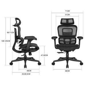 Silla de Oficina de Malla Premium con Soporte Lumbar Ergonómico - Product Image 2