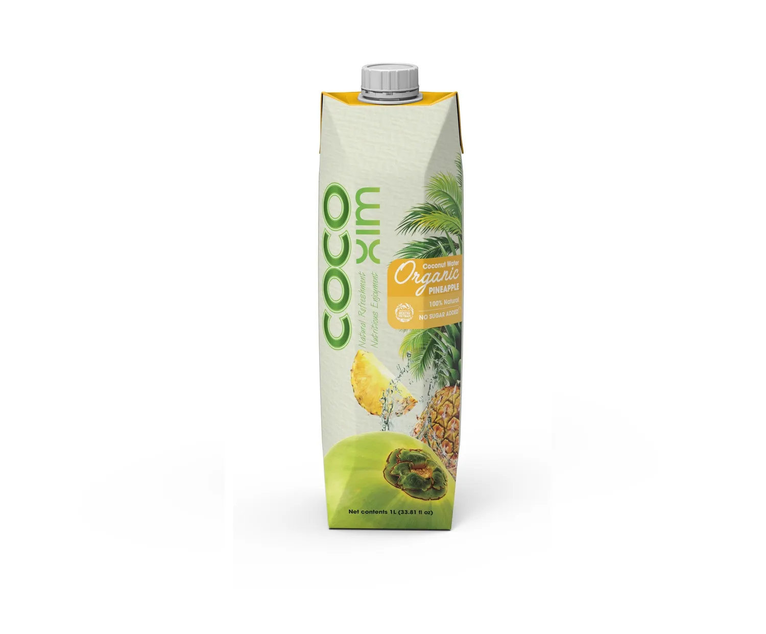 Fruit & Vegetable Juice Cocoxim 1000ml bulk box organic coconut organic drink coconut water with orange flavor