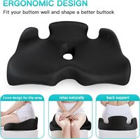 Coussin de siège original en mousse à mémoire de forme pour chaise de bureau soulagement de la pression soulagement de la douleur mousse à mémoire ferme longue mise à niveau du siège de voiture