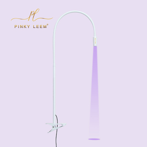 Lámpara LED UV de Escritorio con Clip, 5W 405nm, para Curado de Extensiones de Pestañas Pinky Leem, Lámpara LED UV Blanca con Abrazadera - Product Image 1