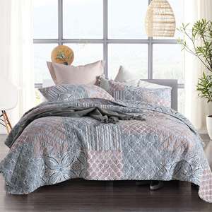 Juego de edredón de retazos hecho a mano de primera calidad, 3 uds., colcha de algodón de lujo para Hotel - Product Image 6