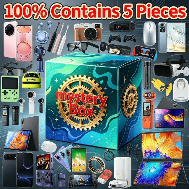 Includes 5 Pieces Top Selling Smartphone Smart Watch Tablet Laptop 3C Electronic Multiple Choices Random Lucky Mystery Box Gift