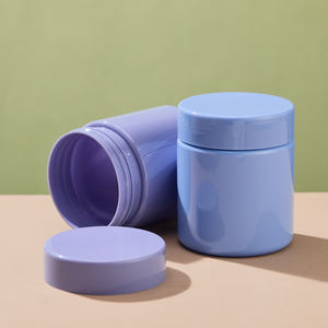 Vanjoin – Lot de 90 pots vides en PET brillant de 250 ml (8 oz) avec bouchon à vis pour médicaments, bonbons gélifiés et capsules – Personnalisation OEM et étiquetage en soie - Product Image 1