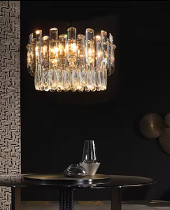 Zeal Lighting Crystal Luxury Chandelier Sala de estar Nordic Gold Lámpara colgante moderna Colgante Modernes - Product Image 6