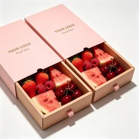 Boîtes tiroirs personnalisées en gros avec logo, encre soja, pour fruits, gâteaux, noix et fruits secs – Emballage de luxe de haute qualité
