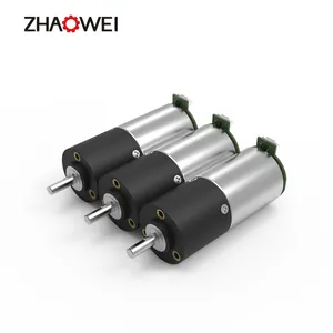 Zhaowei 12V 24V Micro Hoge Kwaliteit Precisie 24Mm Hoog Koppel Plastic Planetaire Versnellingsbak Stepper Dc Tandwielmotor Voor Aandrijfklep