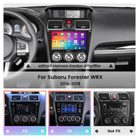 Android 13 Autoradio 9 pouces Système stéréo multimédia Ecran de navigation Unité principale pour Subaru Forester 4 WRX Levorg 2016-2018 Player