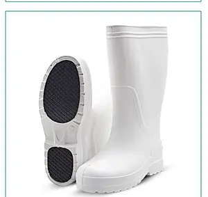36-47 Botas de lluvia altas, medias y bajas de EVA blancas y negras de gran tamaño Botas de lluvia hasta la rodilla y tobillo Zapatos de mujer impermeables