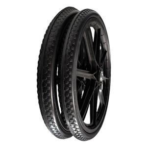 ล้อแบนฟรี20นิ้วพร้อมตลับลูกปืน3/4พูดและดิสก์เบรกพลาสติกทนทานสำหรับรถอเนกประสงค์และสวน - Product Image 5