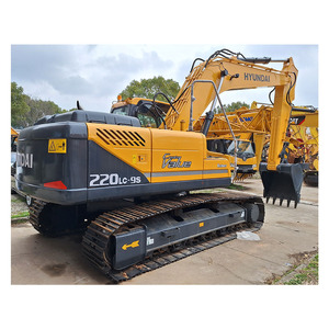 Excavadora de cadenas Hyundai 220LC-9S usada, 22 toneladas, excavadora de segunda mano, original de Corea, en buen estado con pocas horas de trabajo. - Product Image 1