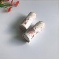 Tube en carton kraft blanc biodégradable pour déodorant, emballage en papier à poussoir, impression invisible pour conteneur de baume à lèvres, taille personnalisée