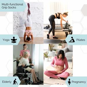 Chaussettes de yoga antidérapantes pour femmes avec coussin pour Pilates, Barre et usage domestique - Product Image 6