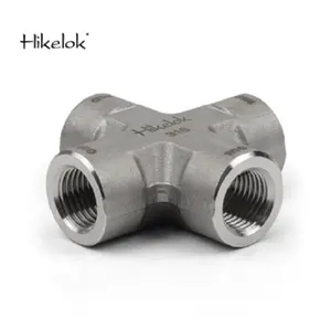 Stainless Steel Tube Pipe Fittings Female Thread Fitting Female Threaded Pipe Fitting Female Cross