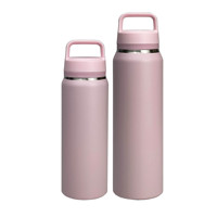 Bouteille d'eau isotherme en acier inoxydable à large ouverture avec infuseur, logo personnalisé, 500 ml, 700 ml