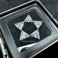 Fabrication de D-VVS1 forme triangulaire Moissanite 1CT 2CT 3CT 2*2mm 9*9mm Fancy Cut Loose Moissanite Diamond