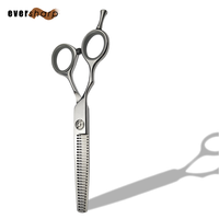 Ciseaux de coiffure professionnels pour animaux de compagnie, haute qualité, pour droitiers, droits, tranchants, polis miroir, en acier inoxydable convexe
