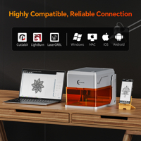 YEE-A1Pro 5/10W+1W Machines de gravure laser double faisceau, faciles à utiliser et adaptées aux débutants, acier inoxydable, plastique