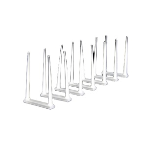 Piques anti-pigeons solides et non toxiques pour extérieur, base en plastique en forme de V, dissuasif pour clôtures de jardin et de cour, contrôle des oiseaux - Product Image 6