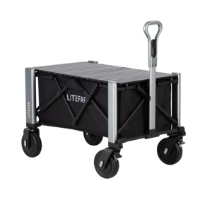 Fabricant de chariots électriques pliables intelligents OEM, moteur double 500W, tout-terrain, capacité de charge de 150 kg, chariot utilitaire télécommandé - Product Image 5