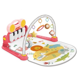 Plastic Pedal Piano &amp; Kick N Play Gym Carpet Musical Fitness <strong>Round</strong> Baby Play Mat for Newborn Baby Sleeping Gym and Mats - Product Image 2