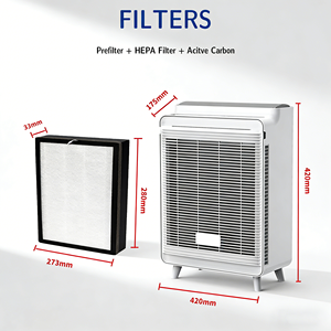เครื่องฟอกอากาศอัจฉริยะควบคุมผ่านมือถือ กำจัดขนสัตว์เลี้ยง พร้อมไส้กรอง <span class=keywords><strong>True</strong></span> Hepa H13 ดักจับขนสุนัข เครื่องฟอกอากาศอัจฉริยะสำหรับบ้าน - Product Image 5
