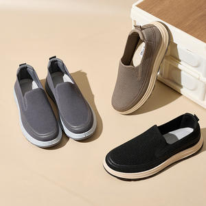 Zapatos de lona para hombre, estilo nuevo de verano y otoño, zapatos casuales sin cordones con suela suave y transpirable - Product Image 5