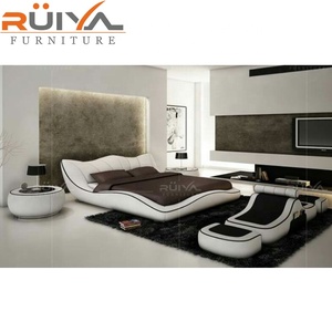 Hotel Bedroom Set <strong>Low</strong> Back Wood Queen Size <strong>Double</strong> <strong>Bed</strong>,loft <strong>Bed</strong> Queen Size - Product Image 3