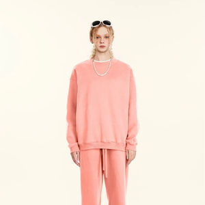 W2407 Sudaderas Personalizadas Unisex de Invierno, Cuello Redondo, Forro Polar Sólido, Talla Grande, Poliéster/Algodón, Antiarrugas, Secado Rápido, 350g, Sin Forro - Product Image 3