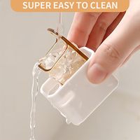 Support mural pour brosse à dents électrique, étanche à l'eau et à la poussière, sans perçage, auto-adhésif, écologique, pour rangement de salle de bain