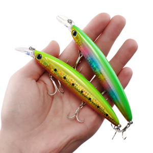 Esche da Pesca Galleggianti Tipo Minnow 110mm 20g, <span class=keywords><strong>Esca</strong></span> Rigida in Plastica <span class=keywords><strong>per</strong></span> Pesca in Acqua Salata e Dolce, <span class=keywords><strong>per</strong></span> Bass e <span class=keywords><strong>Trota</strong></span> - Product Image 2