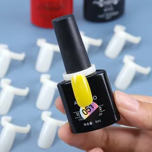 Display de unhas Fangkle por atacado 50 peças com amostra vestível com pontas de unhas em cores para garrafa