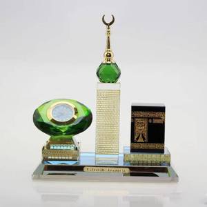 Decoraciones islámicas de cristal personalizadas modelo Kelbai de 13*12*8 cm, entrega al por mayor, en stock, regalos de Eid de gran venta. - Product Image 4