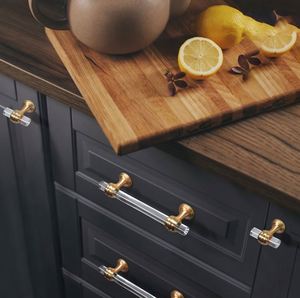 WEKIS Nordic Acrylic Cabinet Pull Handles Silver Transparent Furniture Handles Custom Dresser <b>Knob</b> Drawer Cupboard Pull Handles - Product Image 5