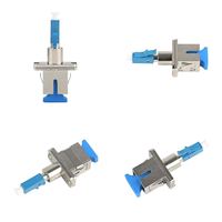 Adaptateur Hybride Simplex Fibre Optique SC Femelle Vers LC Mâle Monomode Avec Bride Coupleur