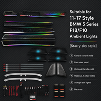 Pour BMW Galaxy Dynamic Led Ambient Light pour F10/F18 Série 5 2011-2017 Système de contrôle de l'éclairage intérieur LED Accessoires de mise à niveau
