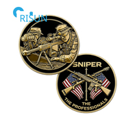 Pièces commémoratives personnalisées pour tireur d'élite, fusilier, sniper, forces spéciales, pièces de défi sniper personnalisées