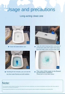 Tablettes nettoyantes automatiques pour cuvettes de toilettes, bloc solide à bulles bleues, vente en gros - Product Image 5