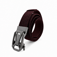 Ceinture tactique pour homme en nylon extensible robuste avec boucle automatique en alliage de zinc à dégagement rapide, personnalisable en usine